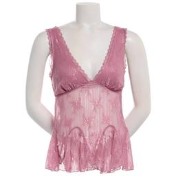 Juniors Madden Girl Floral Stretch Lace V-Neck Tie Back Tank Top