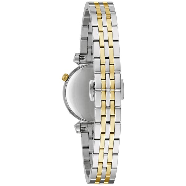 Womens Bulova Regatta White Dial Two-Tone Bracelet Watch - 98P202