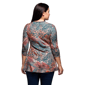 Plus Size 24/7 Comfort Apparel Animal Print V-Neck Tunic Top - image 3