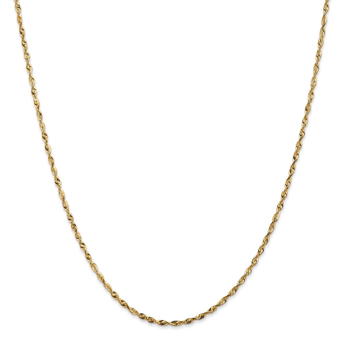 Gold Classics™ 1.8mm. 14kt. Diamond Cut Light Rope...