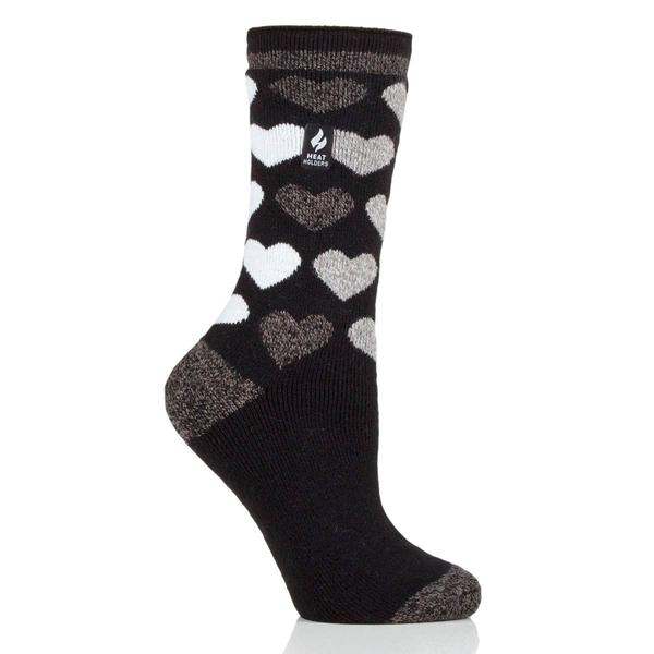 Womens Heat Holders® Lite Heart Crew Socks