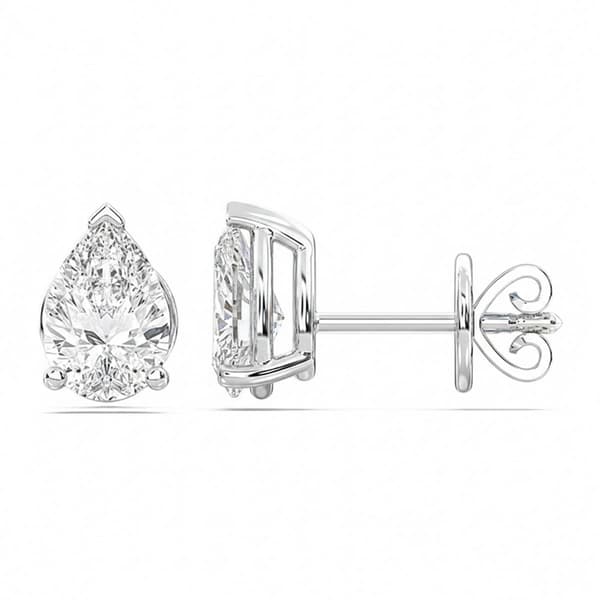 Nova Star(tm) Pear-Cut 1/2ctw. Lab Grown Diamond Stud Earrings - image 