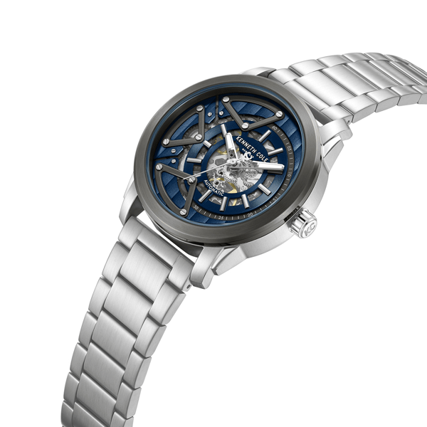 Mens Kenneth Cole New York® Automatic Silver Watch - KCWGY0064903
