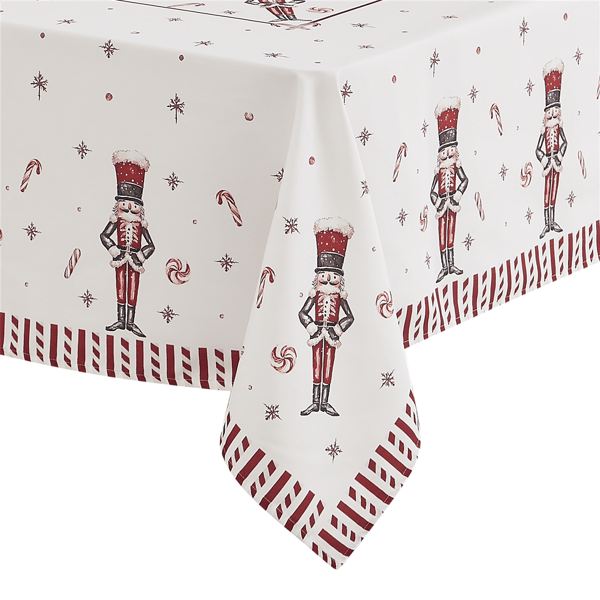 Avanti Linens Nutcracker Candy Tablecloth