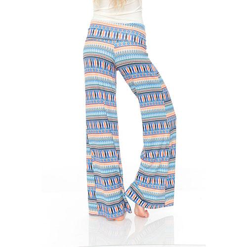 Womens White Mark Pink Printed Palazzo Pants