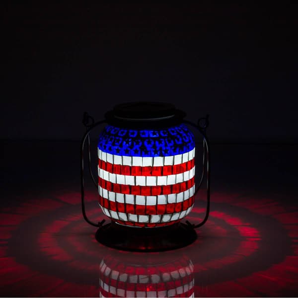 Alpine Solar Patriotic LED Lantern