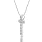 Nova Star® Sterling 1/4ctw. Lab Diamond Cross Pendant - image 2