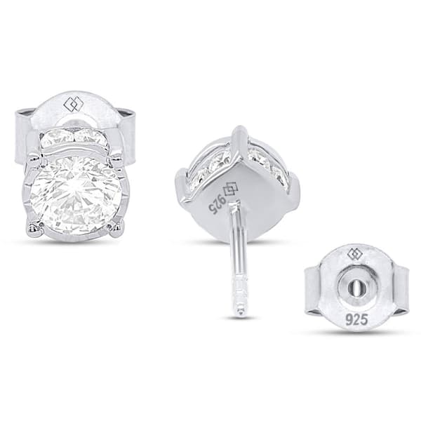Nova Star&#174; Sterling Silver 1ctw. Lab Grown Diamond Stud Earrings