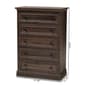 Baxton Studio Nolan 5 Drawer Wood Chest - image 9