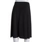 Womens NY Collection Knee Length Solid Ity Skater Skirt - image 2