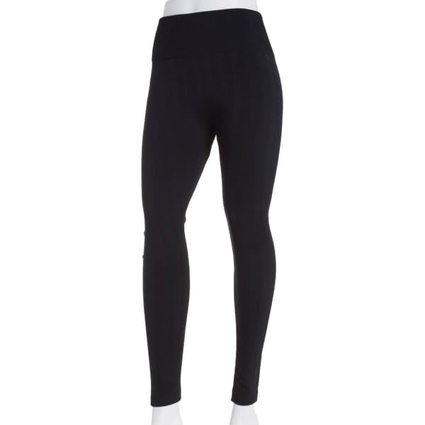 Womens One 5 One Braided Rib Textured Lined Leggings - image 