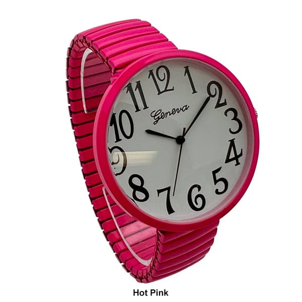 Womens Olivia Pratt&#8482; Super Large Face Stretch Strap Watch - 20108