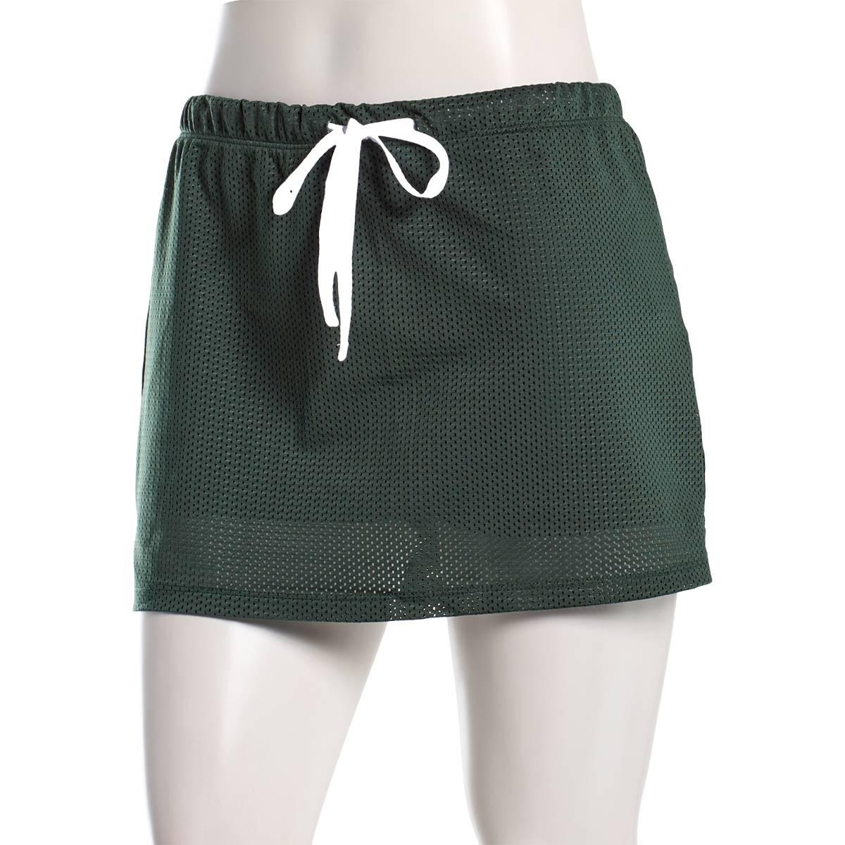 Juniors Madden Girl Mesh Drawstring Micro Mini Skort