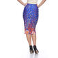 Womens White Mark Bailey Midi Skirt - Blue/Orange - image 2