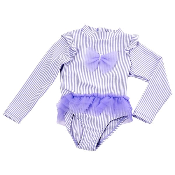 Baby Girl (NB-9M) Wippette Butterfly Tutu Rashgard Swimsuit - image 