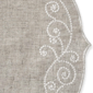 Lenox® French Perle Linen Embroidered Centerpiece - image 2