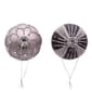 Kurt S. Adler 6pc Silver & Black Jeweled Glass Ball Ornaments Set - image 3