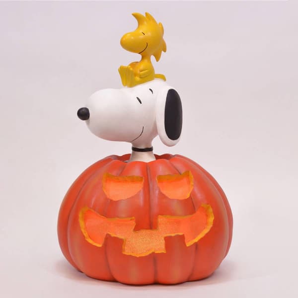 Snoopy & Woodstock Jack O'' Lantern Door Greeter - image 