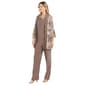 Womens R&M Richards 3pc. Foil Mesh Print Bell Sleeve Pant Set - image 3