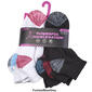 Womens Powerful Acceleration 6pk. Half Cushion Quarter Socks - image 4