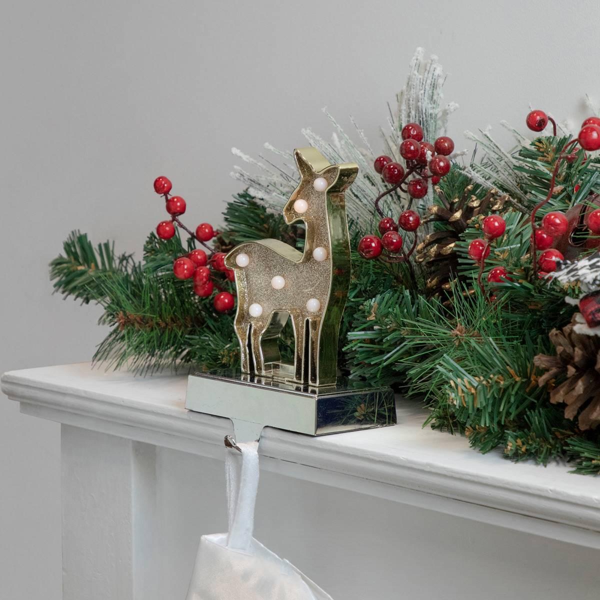 Northlight Seasonal LED Reindeer Stocking Hook