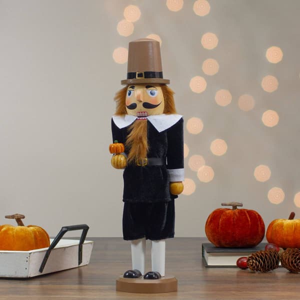 Northlight Seasonal 14in. Pilgrim Man Wooden Nutcracker