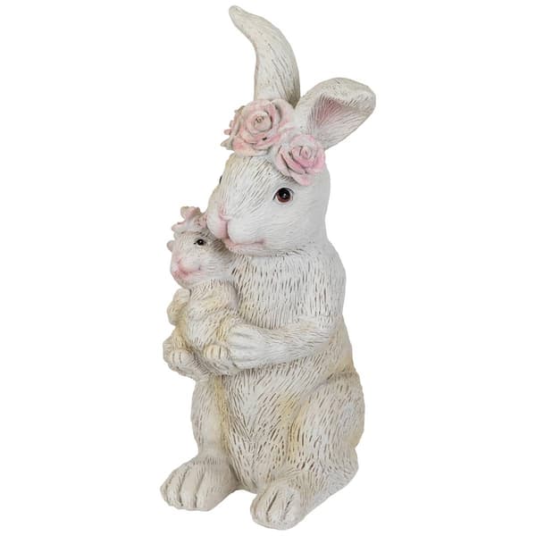 Northlight Seasonal Mother & Baby Bunny Easter Garden Statue