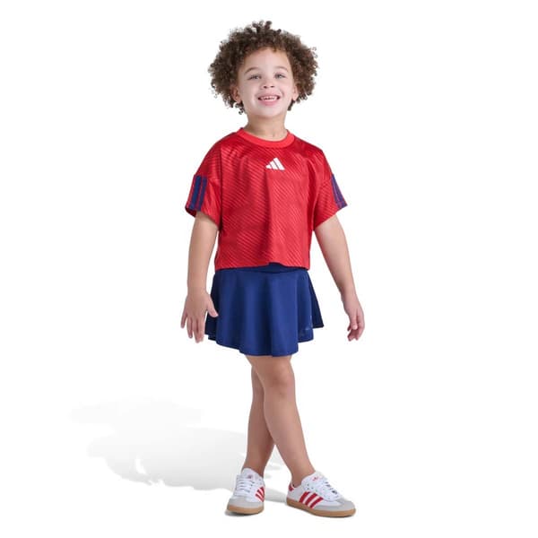 Toddler Girl adidas® Soccer Top & Skort Set