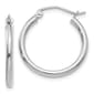 Gold Classics(tm) 14kt. White Gold 20mm Tube Hoop Earrings - image 1