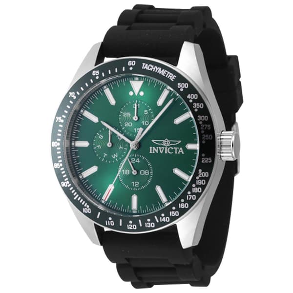 Mens Invicta Aviator Green Dial Quartz Chronograph Watch - 47591 - image 