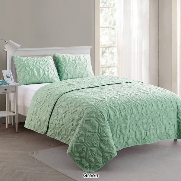 VCNY Home Shore Embossed Quilt Set