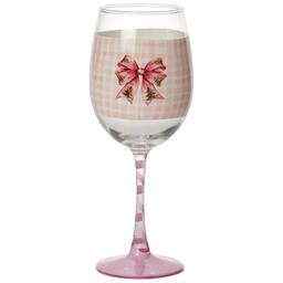 Home Essentials Pink Bow Goblet