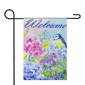 Northlight Blue & Purple Welcome Bird Outdoor Garden Flag - image 1