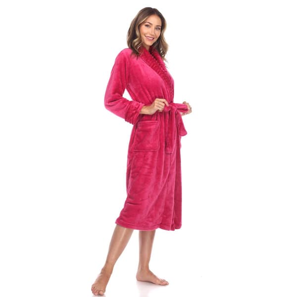 Womens White Mark Cozy Lounge Robe