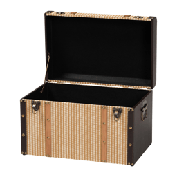 Baxton Studio Manton Woven Exterior Storage Trunk