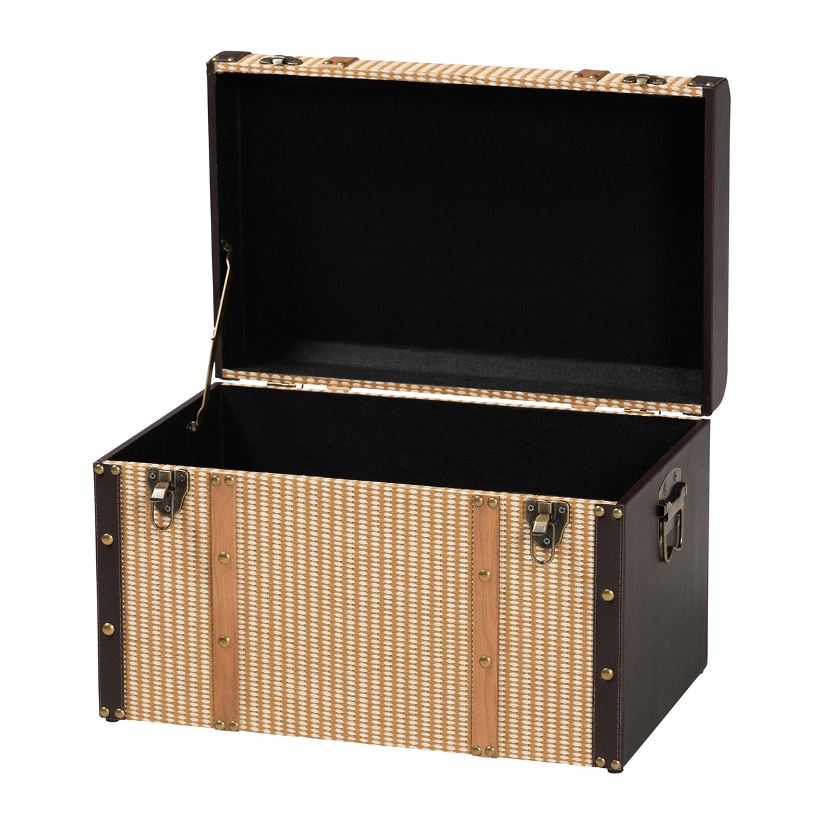 Baxton Studio Manton Woven Exterior Storage Trunk
