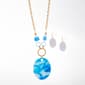 Ashley Cooper(tm) Gold Plated Tonal Blue Pendant & Earring Set - image 1