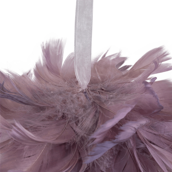 Northlight French Lilac Feathered Christmas Ball Ornament