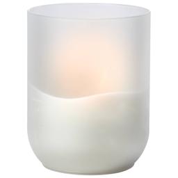 Illumaflame 6in. LED in Frosted Glass Candle