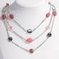 Ashley Cooper(tm) Pink & Nugget Bead Station 3 Row Necklace - image 1
