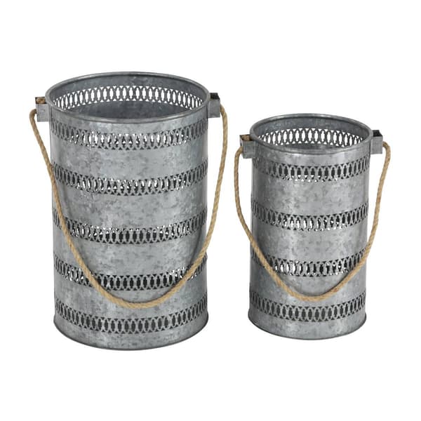9th & Pike&#174; Galvanized Bucket Lanterns
