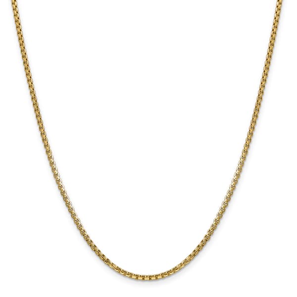 Gold Classics&#40;tm&#41; 2.45mm. Semi-Solid Round Box Chain Necklace - image 