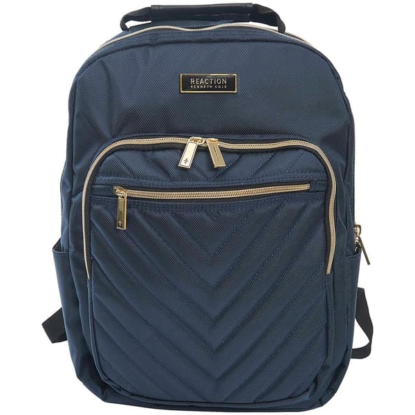 Kenneth Cole(R) Reaction(tm) Quilted Black &amp; Gold Backpack