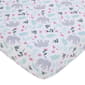 Carters(R) Floral Elephant Super Soft Fitted Crib Sheet - image 1