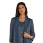 Womens R&M Richards 2-Piece Mock Metallic Rib Pants Set - image 2