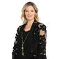 Womens R&M Richards Floral Velvet Burnout 3pc. Pant Set - image 5