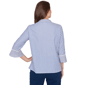 Womens Alfred Dunner Mykonos Mixed Stripe Button Front Blouse - image 2