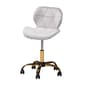 Baxton Studio Savara Glam & Luxe Velvet Swivel Office Chair - image 1