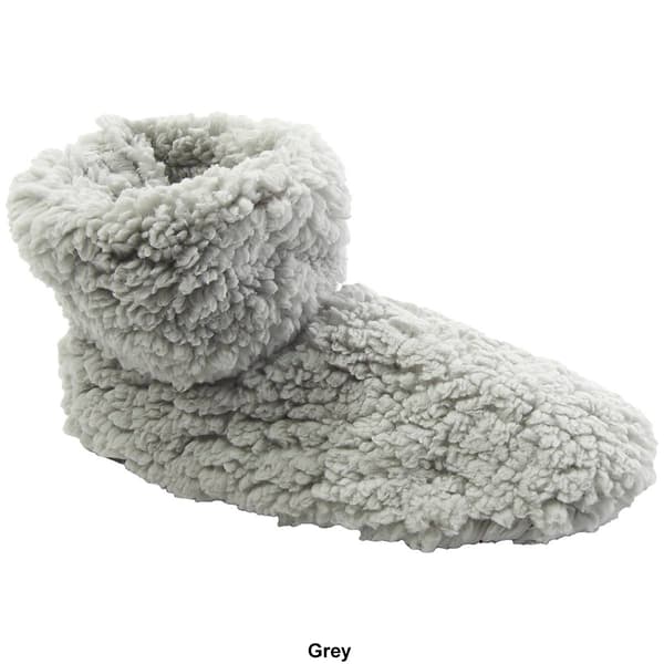 Womens Fuzzy Babba Mini Bootie Slippers
