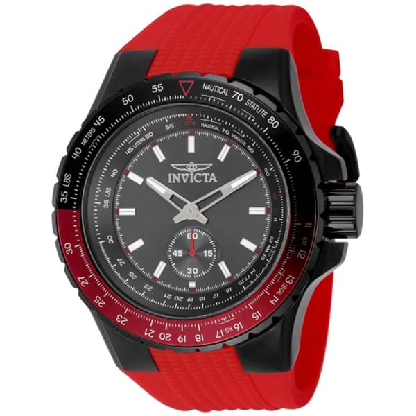 Mens Invicta Aviator Gunmetal Dial Quartz Watch - 49302 - image 